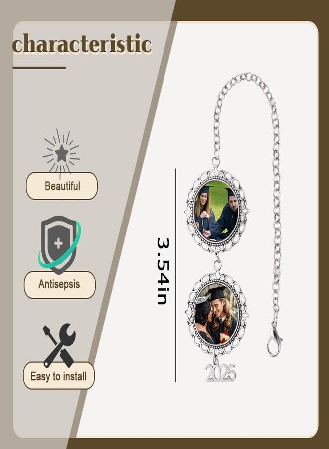 تعليقة صور مخصصة لتزيين قبعة التخرج للنساء والرجال، شرابة تخرج شخصية مع صورة، شرابة تذكارية مع صورة لقبعة التخرج، دفعة 2025، هدايا للخريجين في حفل التخرج - Image 2